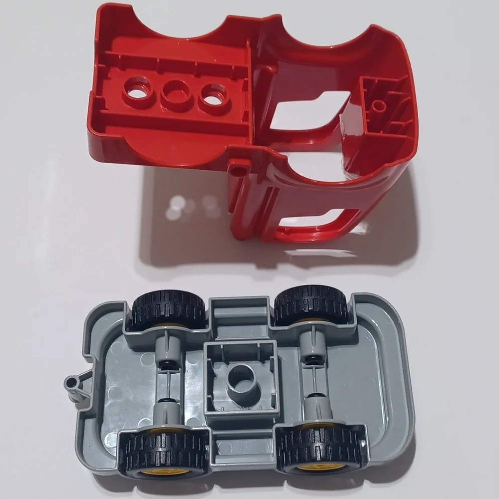 LEGO DUPLO Red Spiderman Truck & Grey Flatbed Replacement 2-Piece Set